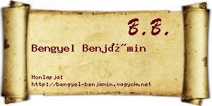 Bengyel Benjámin névjegykártya